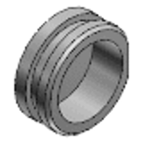 KJRUBC - Bushings for Inspection Jigs for Resin Panels - Thin Wall Oval Type