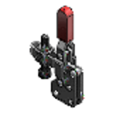 MC04-1S - Toggle Clamps - Bottom Holder, Vertical Handle Type (Straight Base)