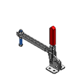 MC06-1 - Toggle Clamps - Hold Down, Vertical Handle, Long Arm (Flange Base)