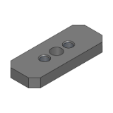 HFCBA - 6 Surface Milled Mounting Plates / Brackets - External Dimension Configurable - HFCBA