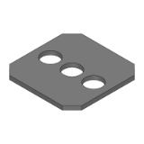 JTBAS - Welded Mounting Plates / Brackets - Dimension Configurable Type - JTBAS