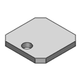 JTHAS - Welded Mounting Plates / Brackets - Dimension Configurable Type - JTHAS