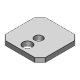 JTHBS - Welded Mounting Plates / Brackets - Dimension Configurable Type - JTHBS