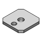 JTHES - Welded Mounting Plates / Brackets - Dimension Configurable Type - JTHES