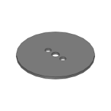SL-BFHB,SH-BFHB,SHD-BFHB - (Precision Cleaning) Sheet Metal Round Plates - Ring Shaped, Two Holes