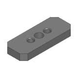 SL-HFCBA, SH-HFCBA, SHD-HFCBA - (Precision Cleaning) Configurable Mounting Plates - 6-Surface Milled, Angled 4-Holes