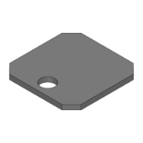 SL-JTHBS, SH-JTHBS, SHD-JTHBS - (Precision Cleaning) Configurable Mounting Plates - Sheet Metal, Double Slotted Side Holes and Large Single Side Hole