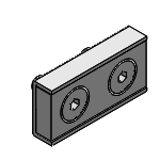 HXCR - 磁铁型-带平头螺栓止动座型(长方型)
