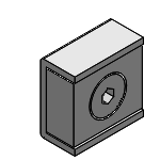 HXCS - Magnete - mit Senkung und Halter (quadratische Ausführung)