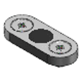 HXUKSN - 磁铁型-腰形孔型-平头螺栓固定型