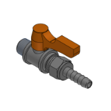 BBPJ - 小型球阀 直管型 -PT外螺纹·软管接头-