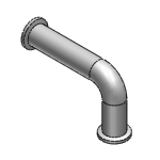 FRNRE - Both Sides Welded Vacuum Pipes -NW Flanged x Elbow-