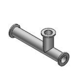 FRNRT - Both Sides Welded Vacuum Pipes -NW Flanged x Tees-
