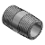 SGCNP, SUCNP - Low Pressure Steel Pipe Fittings -With Seal Coating- Steel Pipe Fittings -Round Nipples-