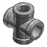 SGPCS, SUTCS - Steel Pipe Fittings - Thread Straight Joint - Cross