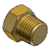 SJSPG - Brass Pipe Fittings -Brass- Steel Pipe Fitting -Plug-