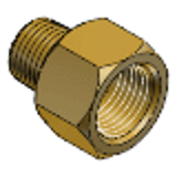 SJSXSD - 拧入型接头 -黄铜型- 钢管用接头 -异径内螺纹·外螺纹套管-