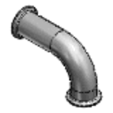 SNLFE,SNLSFE - 焊接食品级清洁管 -标准型- -套圈×90°弯管-
