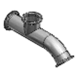 SNLFFH - 焊接食品级清洁管 -分支型- -套圈×45°弯管-