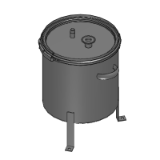 TANSAL - 開放タンク　密閉レバーバンドタイプ　出口形状選択タイプ