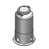 TNKC, TNKCF - 带台座加压罐 -投入口收缩型- -孔固定型型-