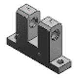 HGBPBT,HGBPMT,HGBPST - Hinge Bases - Concave U-Shaped Type - W/H Dimension Configurable Type