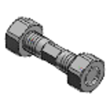 LBRSM, SLBRS - Rod End Coupling Rods - Both Ends Threaded, Compact (Configurable L)