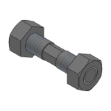 SL-SLBRS,SH-SLBRS,SHD-SLBRS - Precision Cleaning Rod End Coupling Rods - Both Ends Threaded Compact (Configurable L)