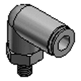 MLELLSS - Stainless Steel One-Touch Couplings - Threaded Elbow