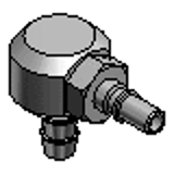NMCPHL, NMCPHLS - Air Couplers - Miniature Type - L-Shape Tube Mounting Plug