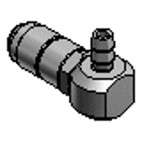 NMCSHL, NMCSHLS - Air Couplers - Miniature Type - L-Shape Tube Mounting Socket