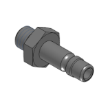 SL-MCPMSS, SH-MCPMSS, SHD-MCPMSS - Precision Cleaning Air Couplers - High Chemical Resistant Couplings - Plugs - Male Thread Type
