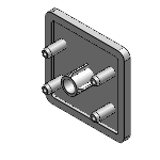 GFC8-4040 - Extrusion End Caps GFC8 Series (Aluminum Extrusions 40 Square)