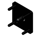 HFCB6 - Extrusion End Caps - HFS6 Series (Aluminum Extrusions 30 Square) - Screw Mounted
