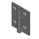 C-HHDLS - Economy Aluminum Hinges  for Heavy Loads - Countersink for Unequal Size Type