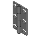 C-HHPBSNL - C-VALUE Aluminum hinge - Long type - Black