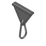 GHSH8 - Economy European standard groove width 8mm aluminum alloy profile special movable hook