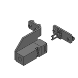 HAC6-HS5D_-H,HAC8-HS5D_-H - Safety switch contact type (set for mounting hinged door and folding door units) 6 series (groove width 8 mm), 8 series (groove width 10 mm)