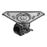 HCHJS - Casters for Aluminum Extrusions -With Mounting Plate/Heavy Load (Swivel with Stopper)-