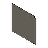 PDSPHE, PDSPHF, PDSPHG, PDSPHH, PDSPHE_H, PDSPHF_H, PDSPHG_H, PDSPHH_H - Baked Finish Steel Panels - Selectable Shapes