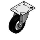 C-CTCJ - Casters - Medium Load, Wheel Material: Synthetic Rubber