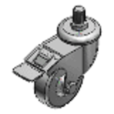 C-CTKS - Screw-In Casters - Light Load, Wheel Material: Synthetic Rubber