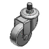 C-CTLJ - Screw-In Casters - Light Load, Wheel Material: TPE