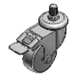 C-CTLS - Screw-In Casters - Light Load, Wheel Material: TPE