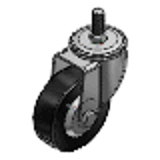 C-CTMJ - Screw-In Casters - Medium Load, Wheel Material: Synthetic Rubber