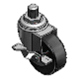 CNGNS - Casters -Screw Fitting + with Stopper-