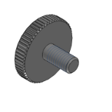 SL-NOOSF, SH-NOOSF,SHD-NOOSF,SL-NKOSF, SH-NKOSF,SHD-NKOSF - Precision Cleaning Knurled Knobs L Dimension Specified Type