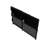 HFUCQL_, K-HFUCQL_, HFUCQLY_, K-HFUCQLY_, HFUCQR_, K-HFUCQR_, HFUCQRY_, K-HFUCQRY_ - Safety Fence Slide Door Units - C - Upper and Lower Separate Panels Type -