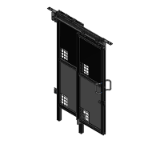 K-HFUCSLT_,K-HFUCSRT_,K-HFUCSLTY_,K-HFUCSRTY_,K-HFUCSLT3Y_,K-HFUCSRT3Y_ - Safety Fence Slide Door Units - C - Upper and Lower Separate Panels Type - -Fixed Fence Set-