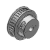 HTCPA__S5M100, HTCPA__S5M150 - High Torque Clamping Timing Pulleys - S5M (Pitch 5.0mm)